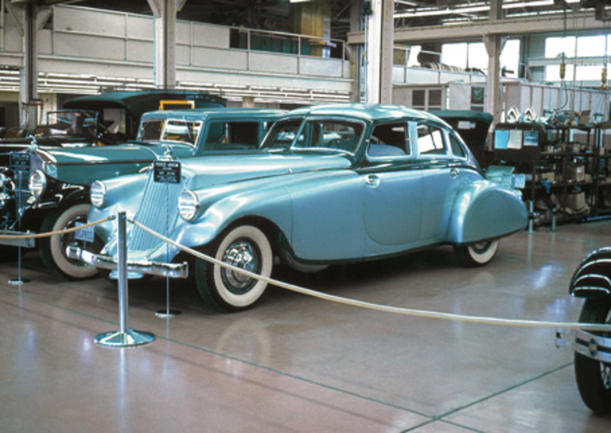 One of the 1933 Pierce Silver Arrow show cars as photographed in 1965.