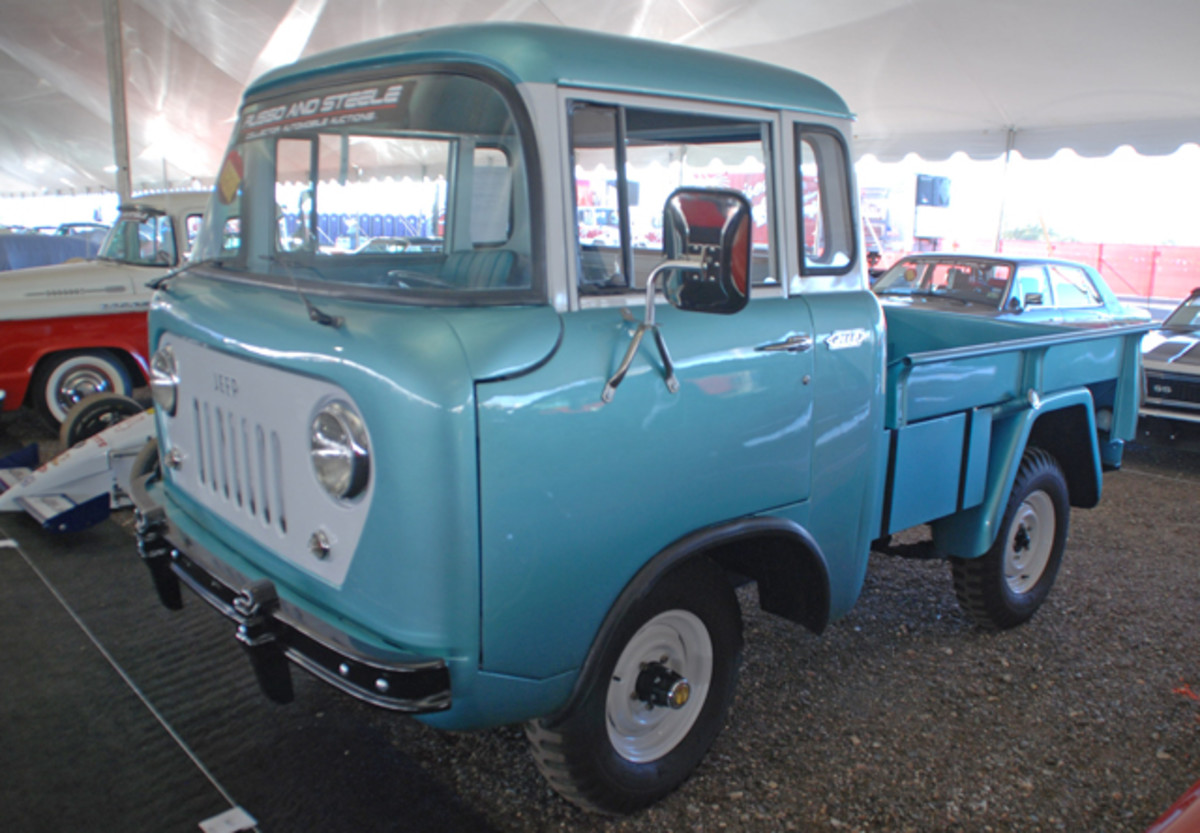  Rarely seen at auction is this 1960 Jeep FC170 pickup, one of three examples to be offered at Russo & Steele.