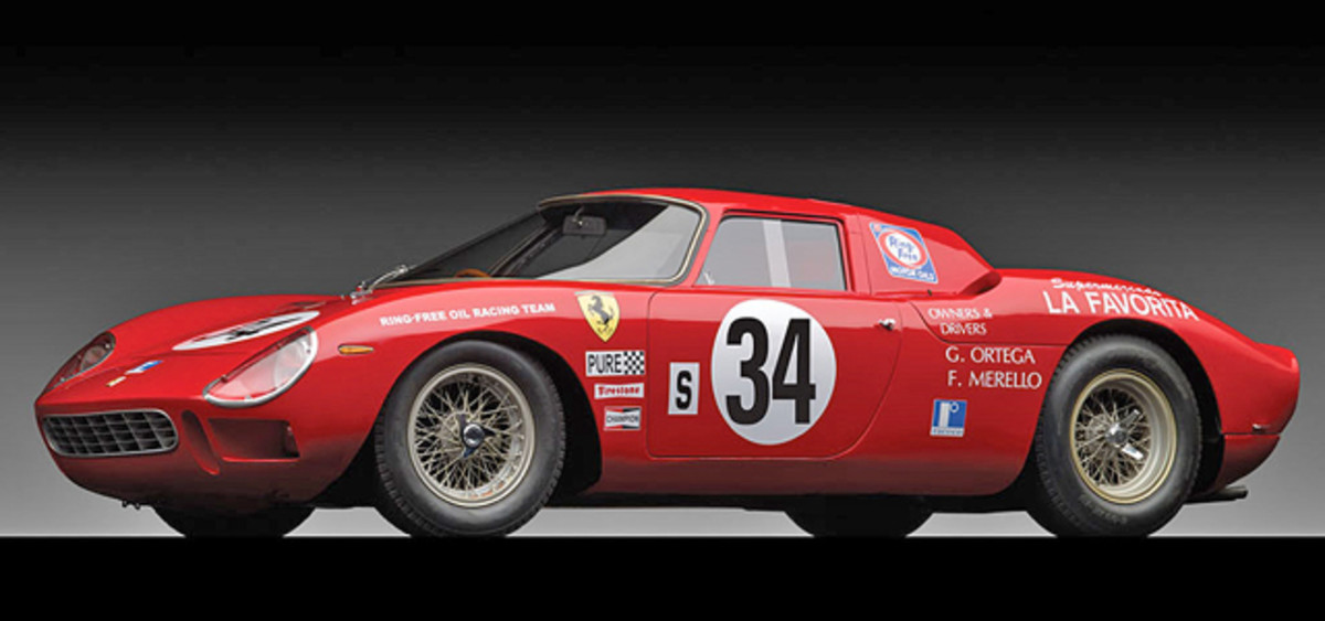 1964 Ferrari 250 LM by Carrozzeria Scaglietti, sold for $14,300,000.