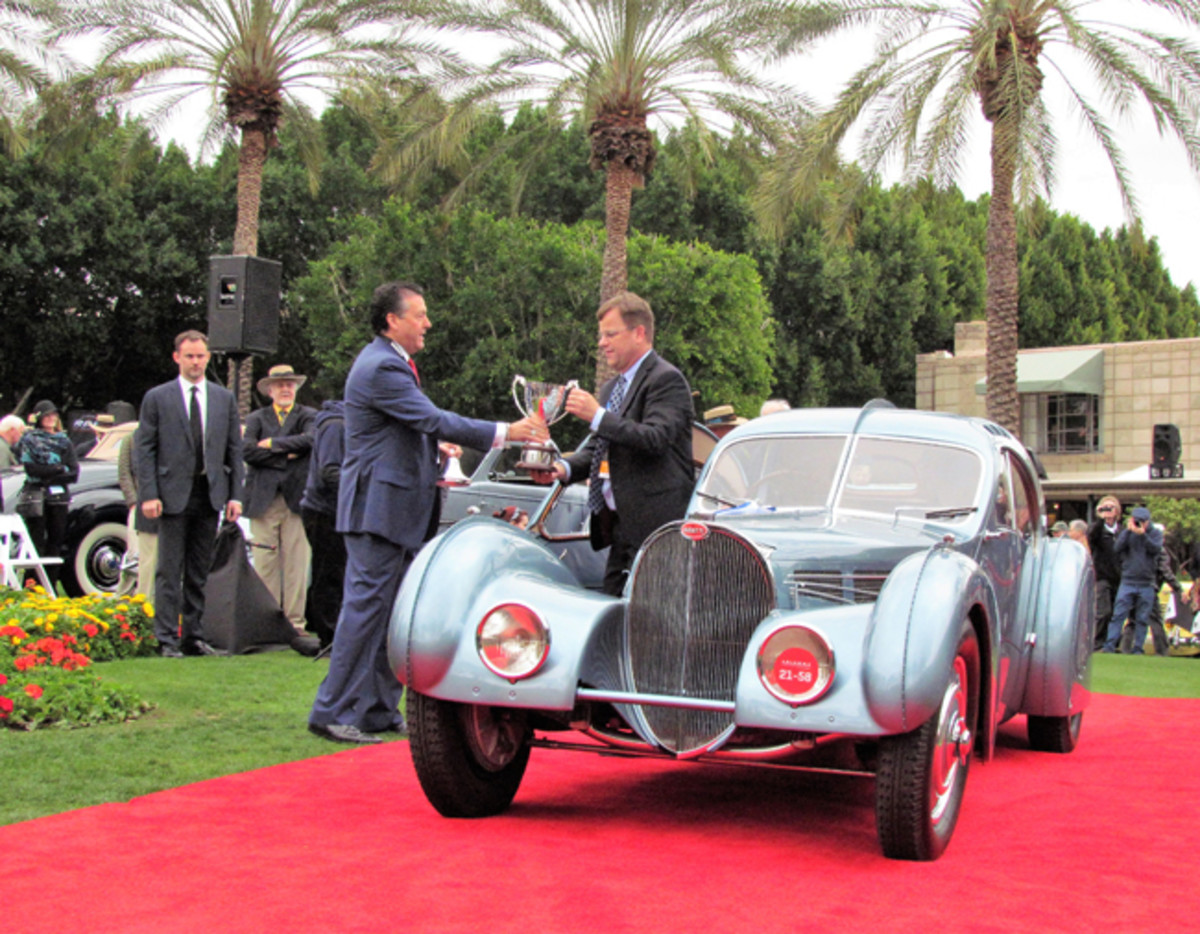 Bugatti Atlantic gets its award - Larry Edsall