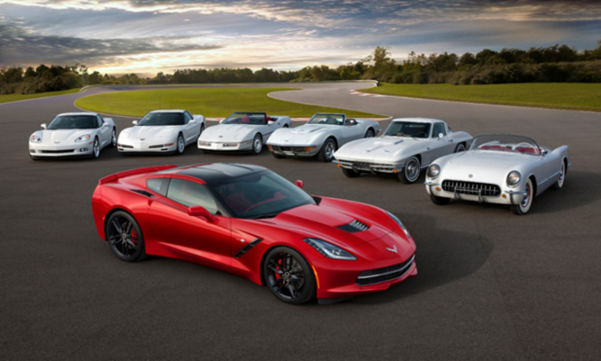 The 2014 Corvette takes center stage.
