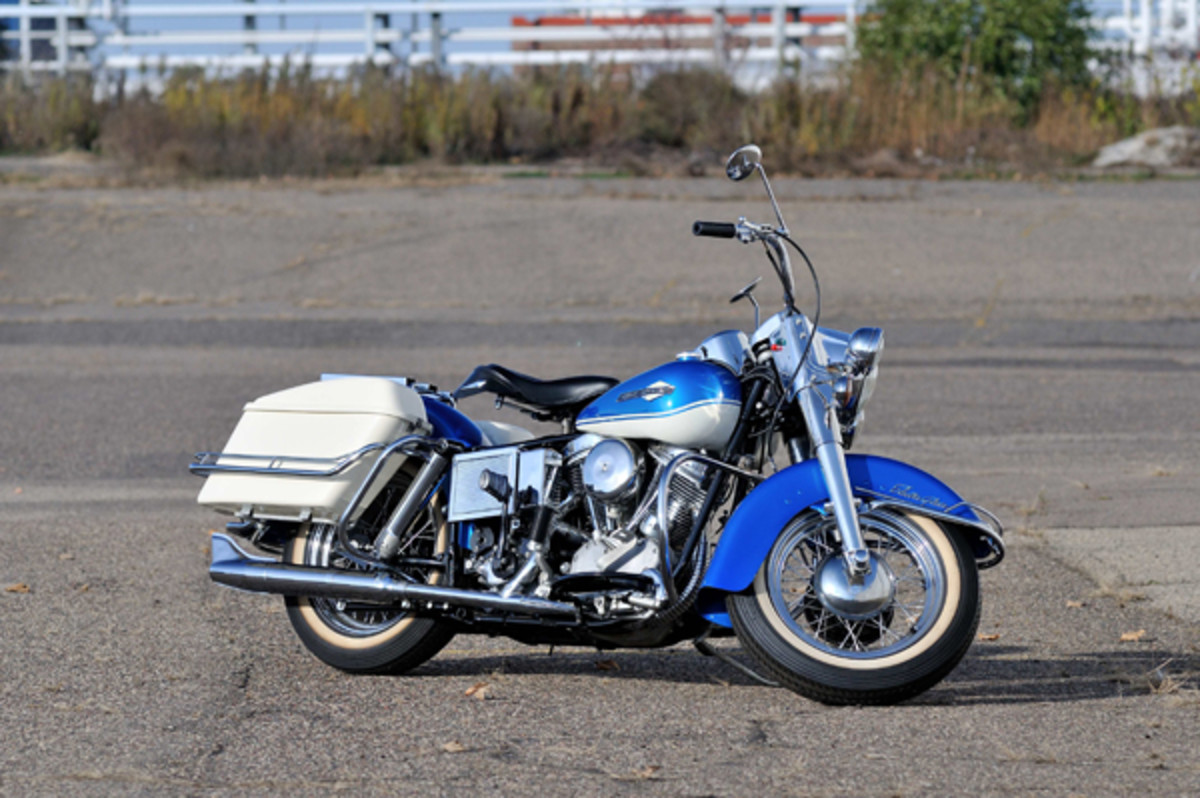 George Pardos Collection, 1965 Harley-Davidson FL. (Photo by David Newhardt, Courtesy of Mecum Auctions)
