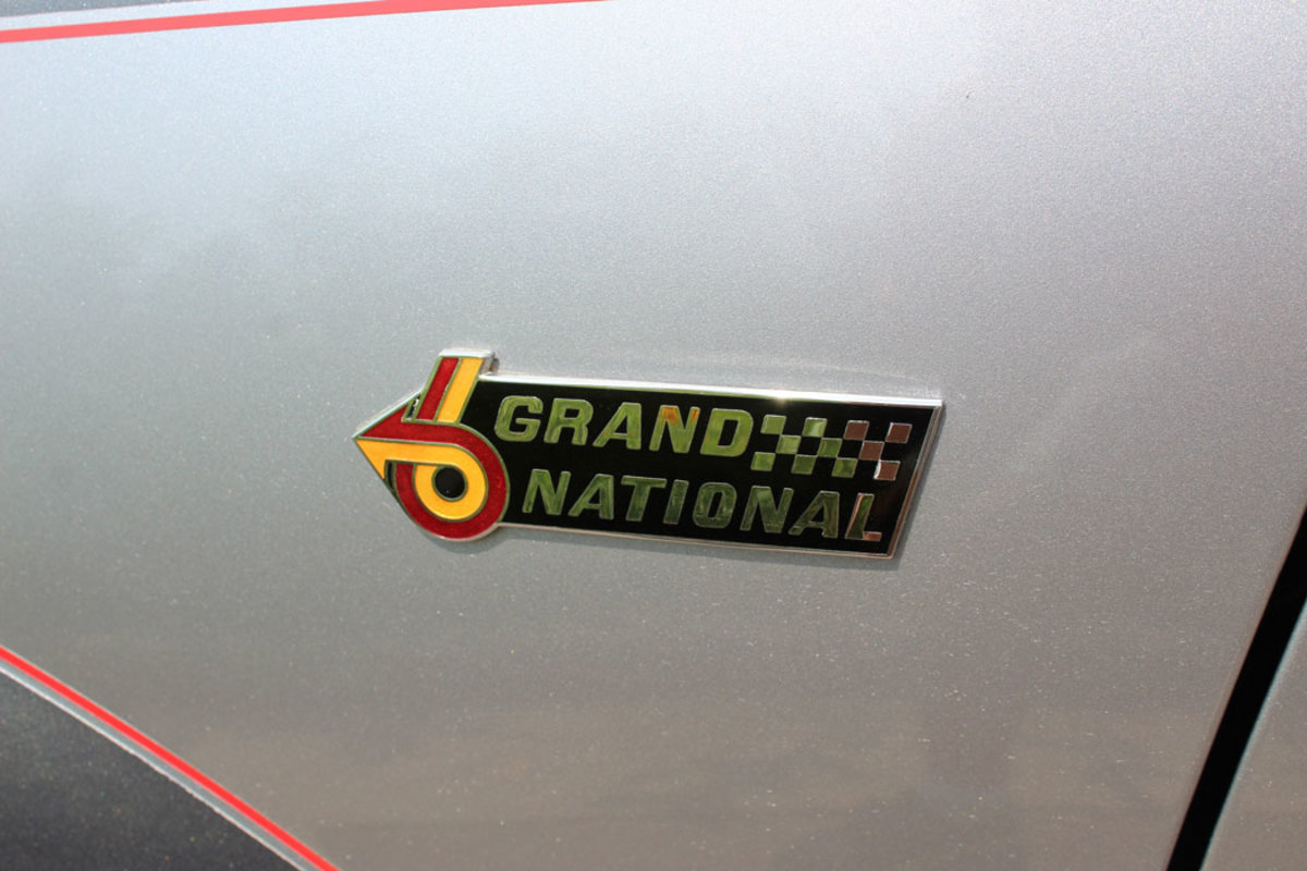 The fenders adorned with the Grand National emblem was a tribute to Buick's Grand National stock car success.