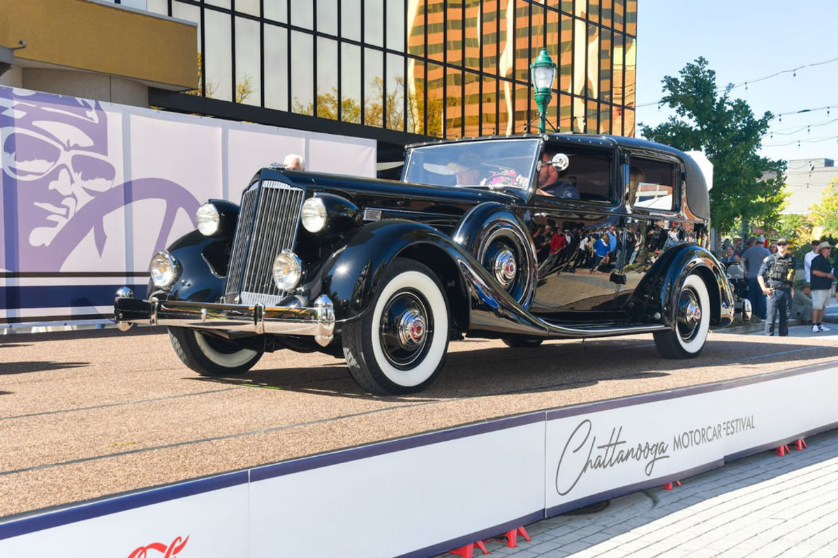 A stunning example of a second generation Packard Twelve (Owned by Jack Boyd Smith) took home the award for Timeless Elegance.