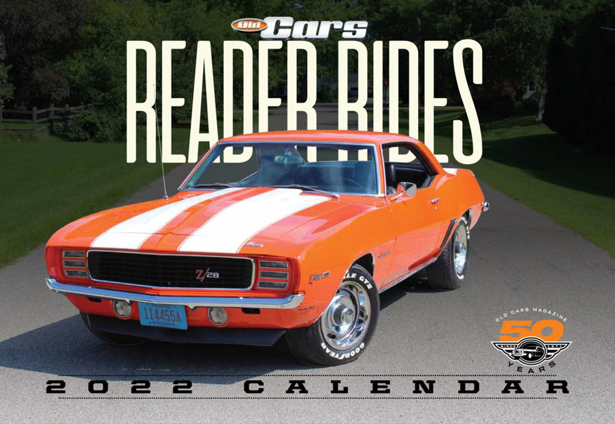 Cover of the Old Cars Reader Rides 2022 calendar