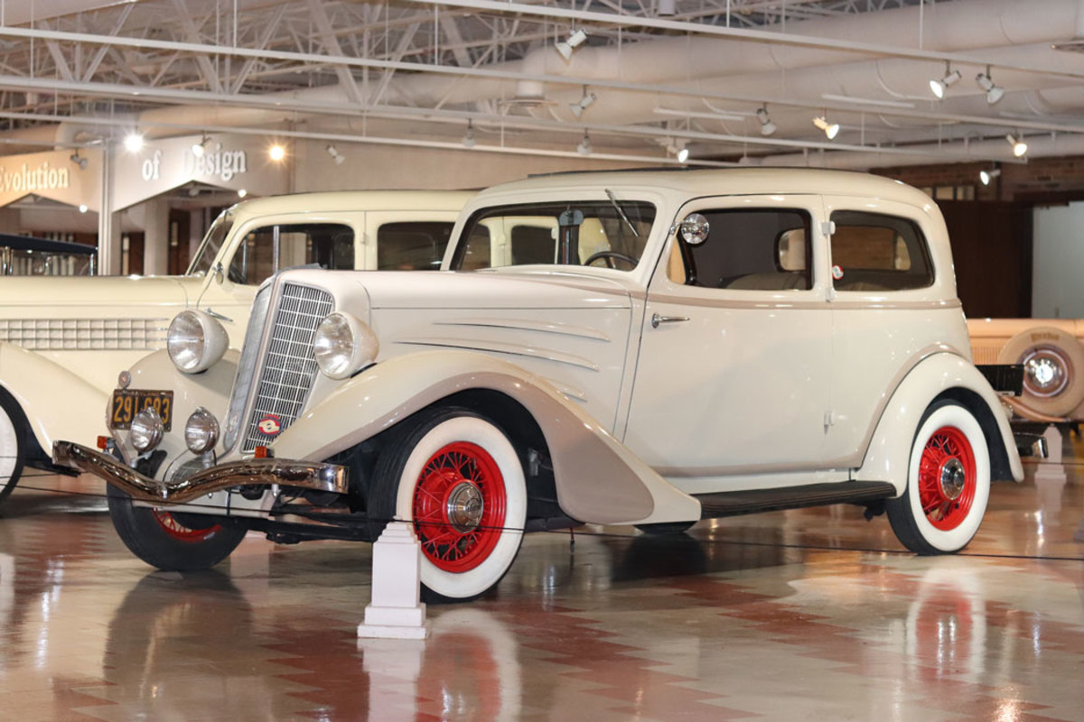 1934 Auburn 652X Brougham at its new home at the Auburn Cord Duesenberg Automobile Museum
