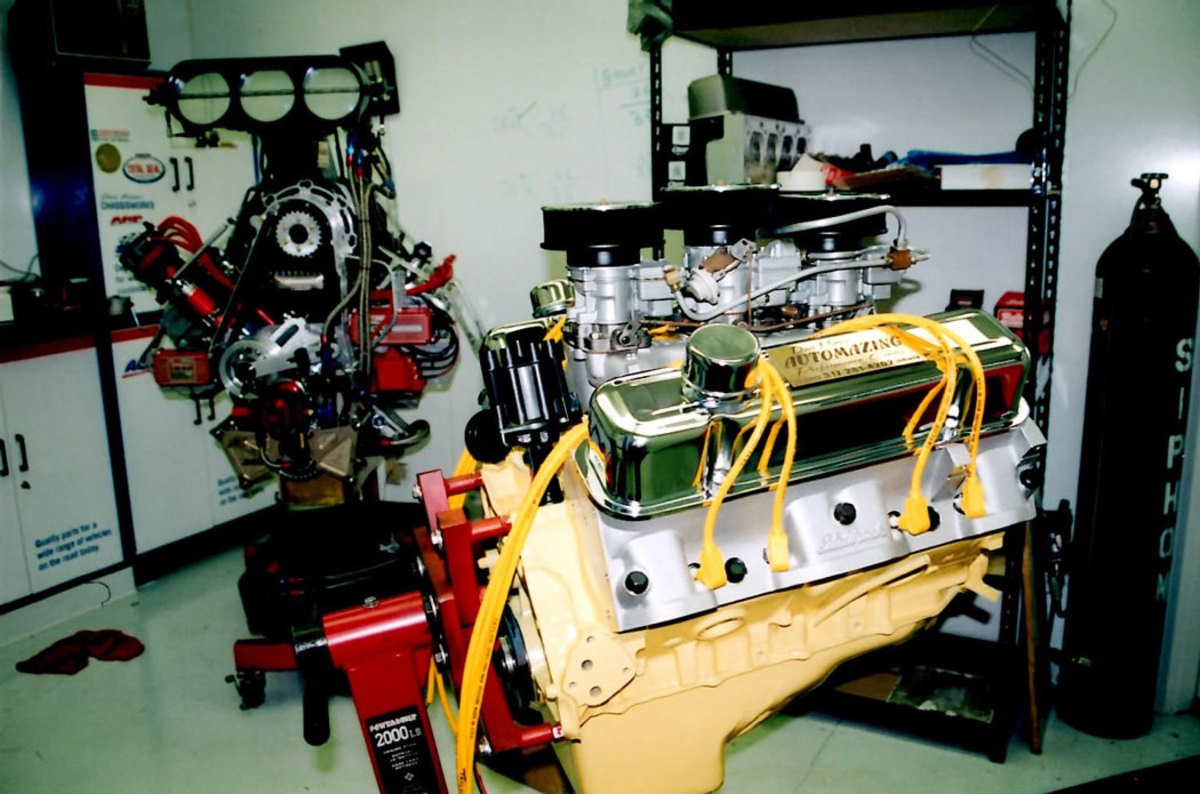 The original 389-cid V-8 was punched out to become a 400-cid engine