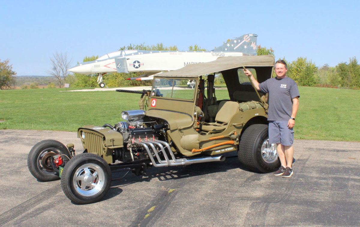 Ponty and his one-of-a-kind hotrod jeep
