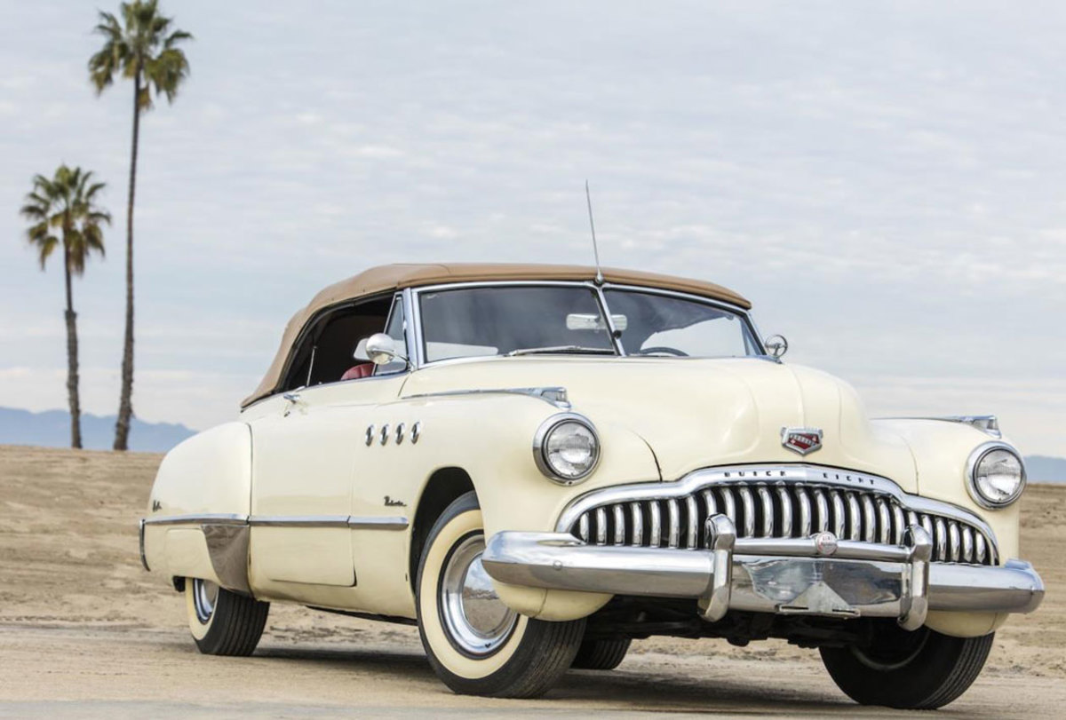 The Rain Man 1949 Buick Roadmaster Convertible, offered direct from actor Dustin Hoffman, sold for $335,000.
