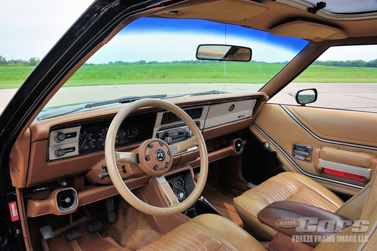 A performance feel abounds inside the AMX, with its three-spoke steering wheel, bucket seats, console and brushed-aluminum-looking accents on the instrument panel.