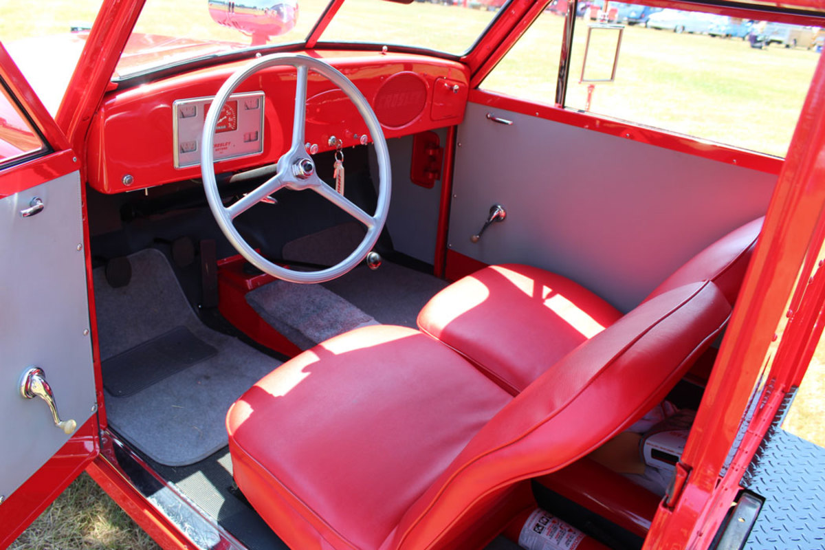 The interior was crafted to look exactly like the original as well.