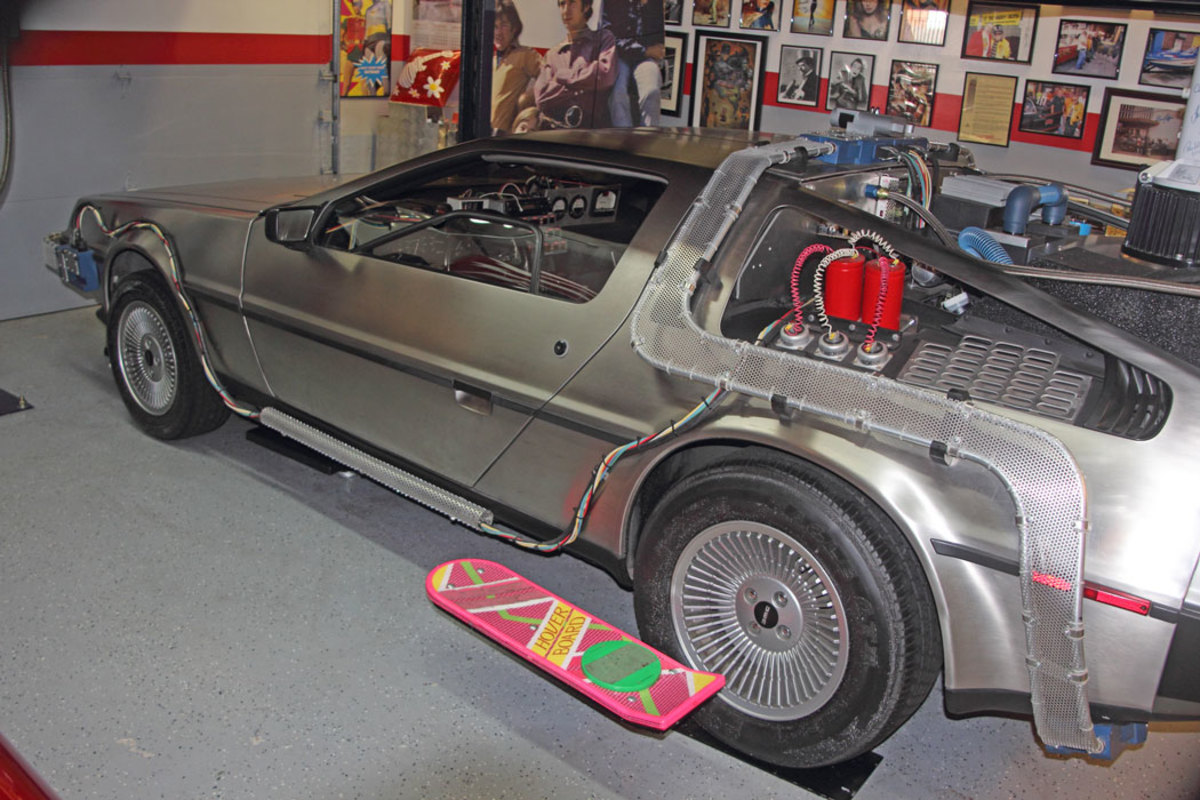 Gene Winfield who is credited with the flying version of the DeLorean helped John build a replica. Just make sure to keep it under 88 mph!