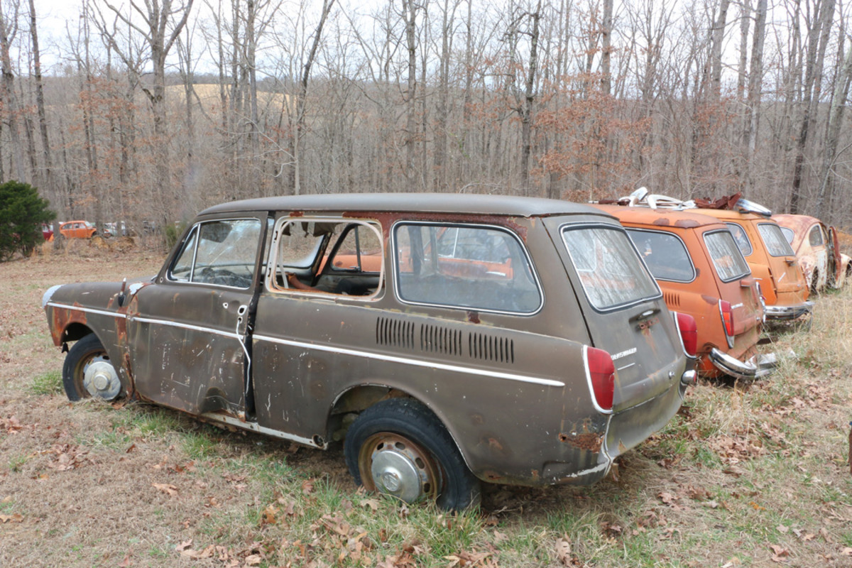 This group of “Squarebacks” were part of a 40-car VW purchase. It took about a year to get them all to the yard.
