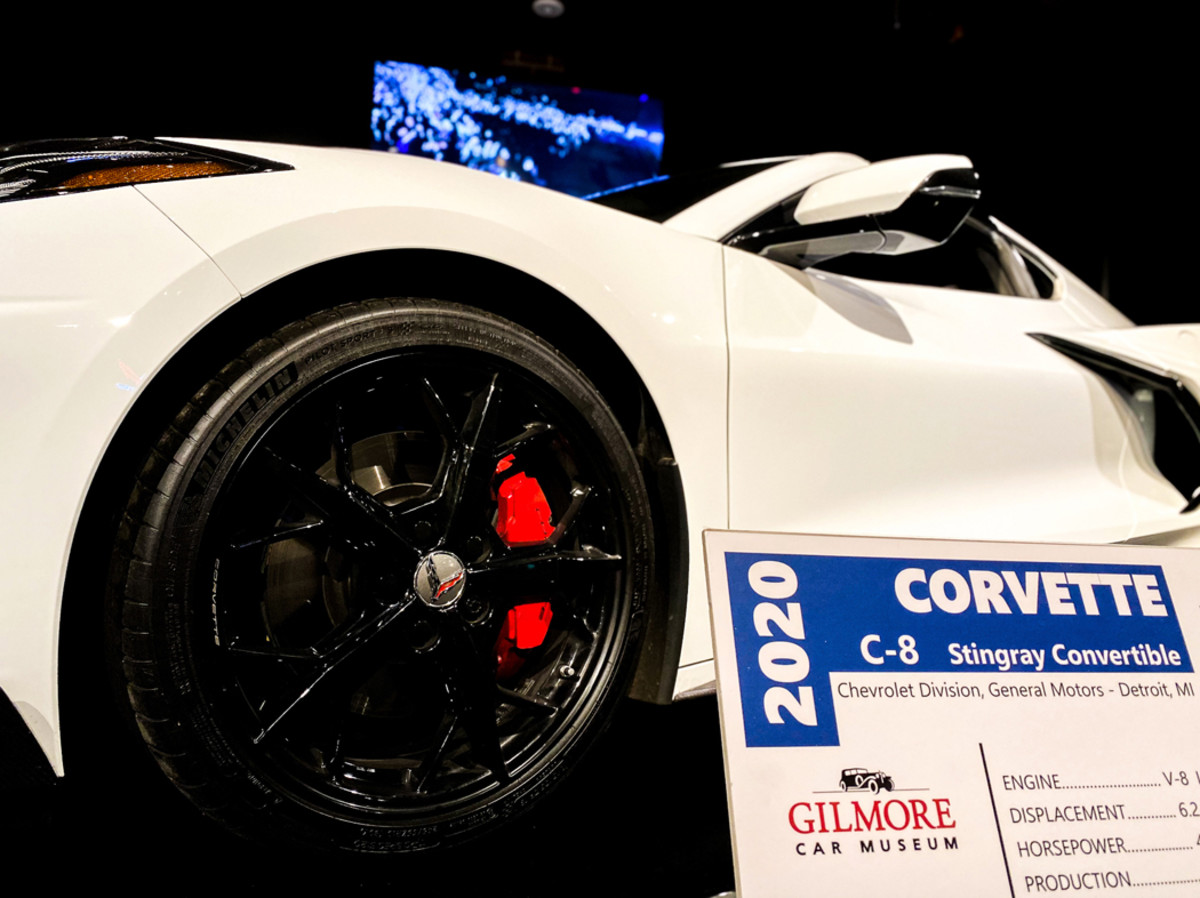The exhibit even features the potent C8 Corvette.