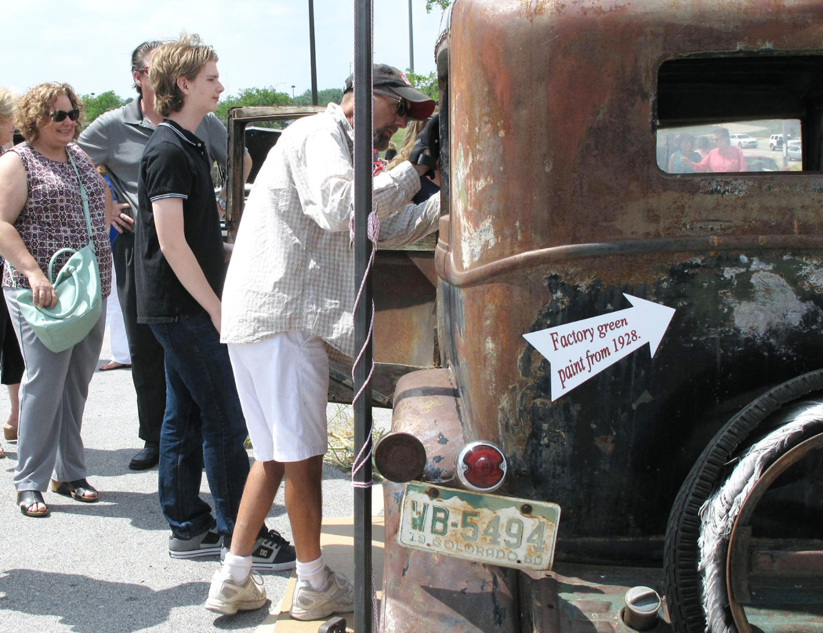 Spectators had the chance to take a look at a true relic of the past.