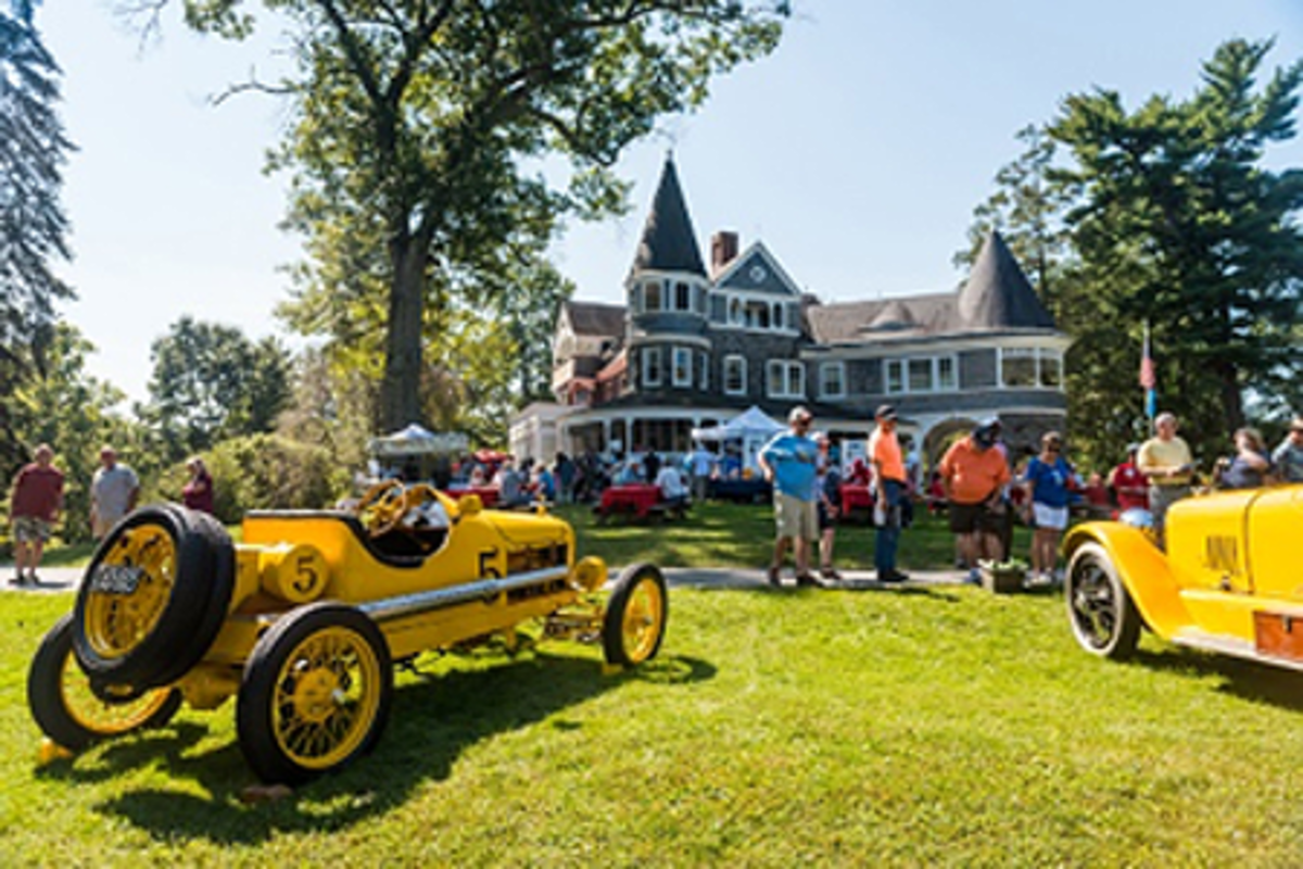 During this annual event, vintage automobiles are displayed throughout the elegant grounds of the Auburn Heights estate in the shadow of the 1897 mansion.