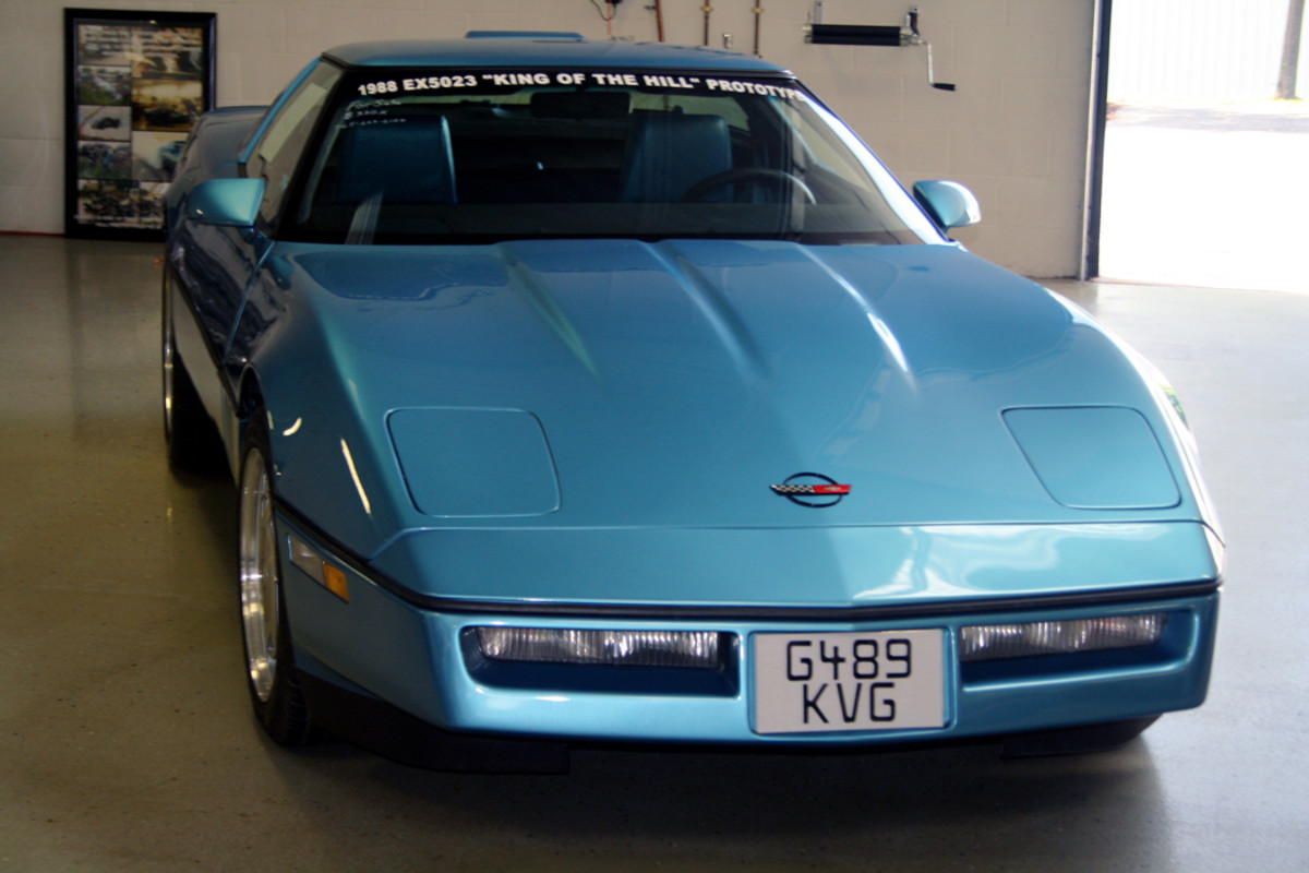 This prototype of the Corvette ZR1, EX-5023, built in July 1987, was one of 25 “wide body” cars used in the development of the production version. It is one of only two to still exist. EX-5023 was restored in its original finish of Medium Blue Metallic. It still had the factory build sheet when owner and restorer Brett Henderson acquired the car. He also obtained the hand-written engine engineering book from Lotus.