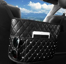 Maximize Your Car Storage Space with this Handy Mesh Bag Car Organizer!