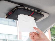 Fashion car tissue storage bag, car tissue box car sunshade tissue