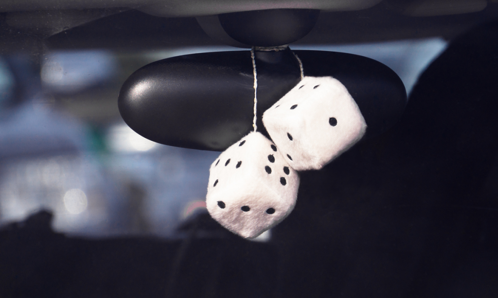 fuzzy dice can give your car some style