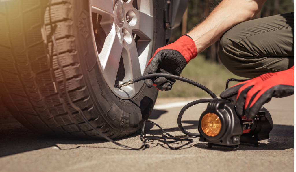 a portable tire inflator is a great car emergency tool
