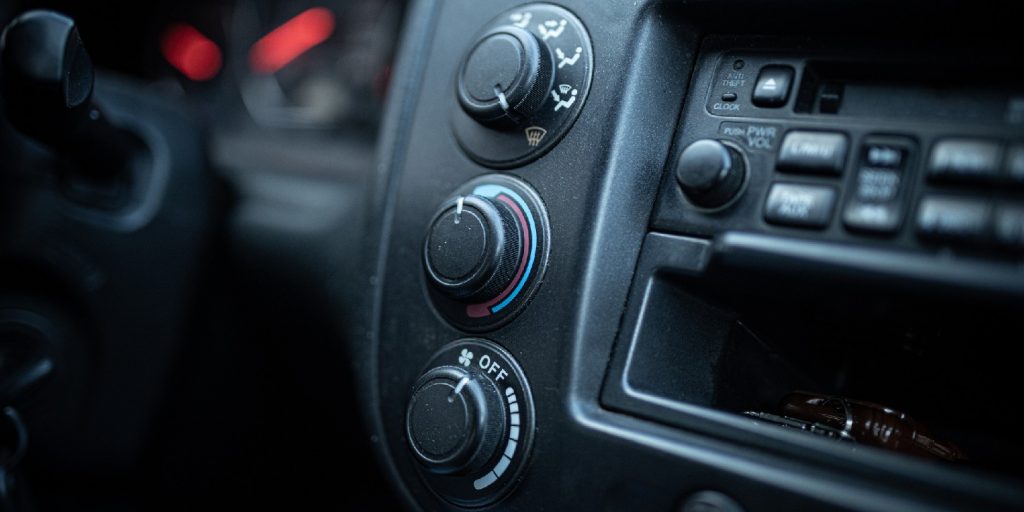 Car radio control buttons panel macro