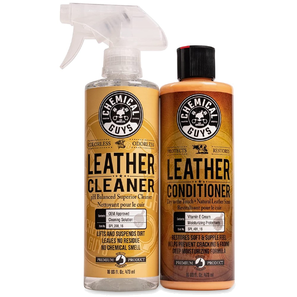  Leather Milk Conditioner and Cleaner for Furniture, Cars,  Purses and Handbags. All-Natural, Non-Toxic Conditioner Made in the USA.  Leather Care Liniment No. 1. 2 Sizes. Includes Premium Applicator Pad :  Health