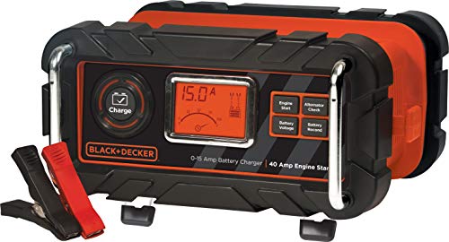 BLACK+DECKER fully automatic bench car battery charger