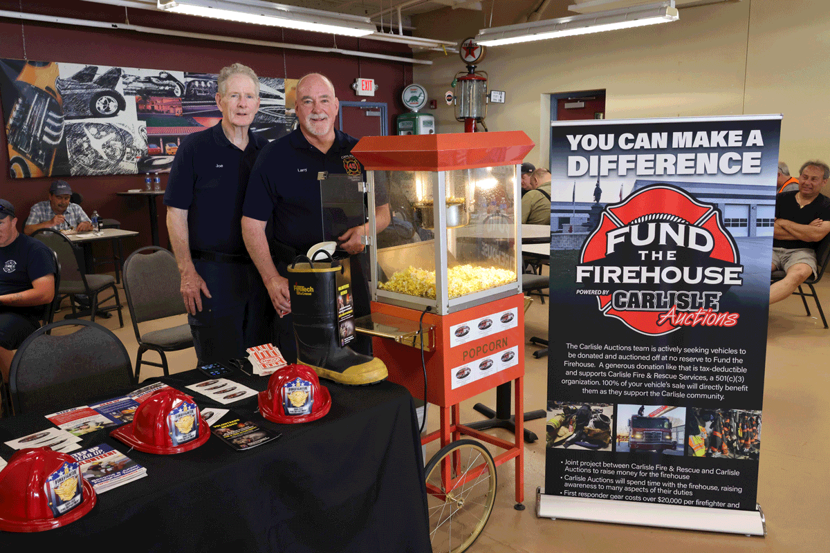 Fund the Firehouse with Carlisle Auctions this fall