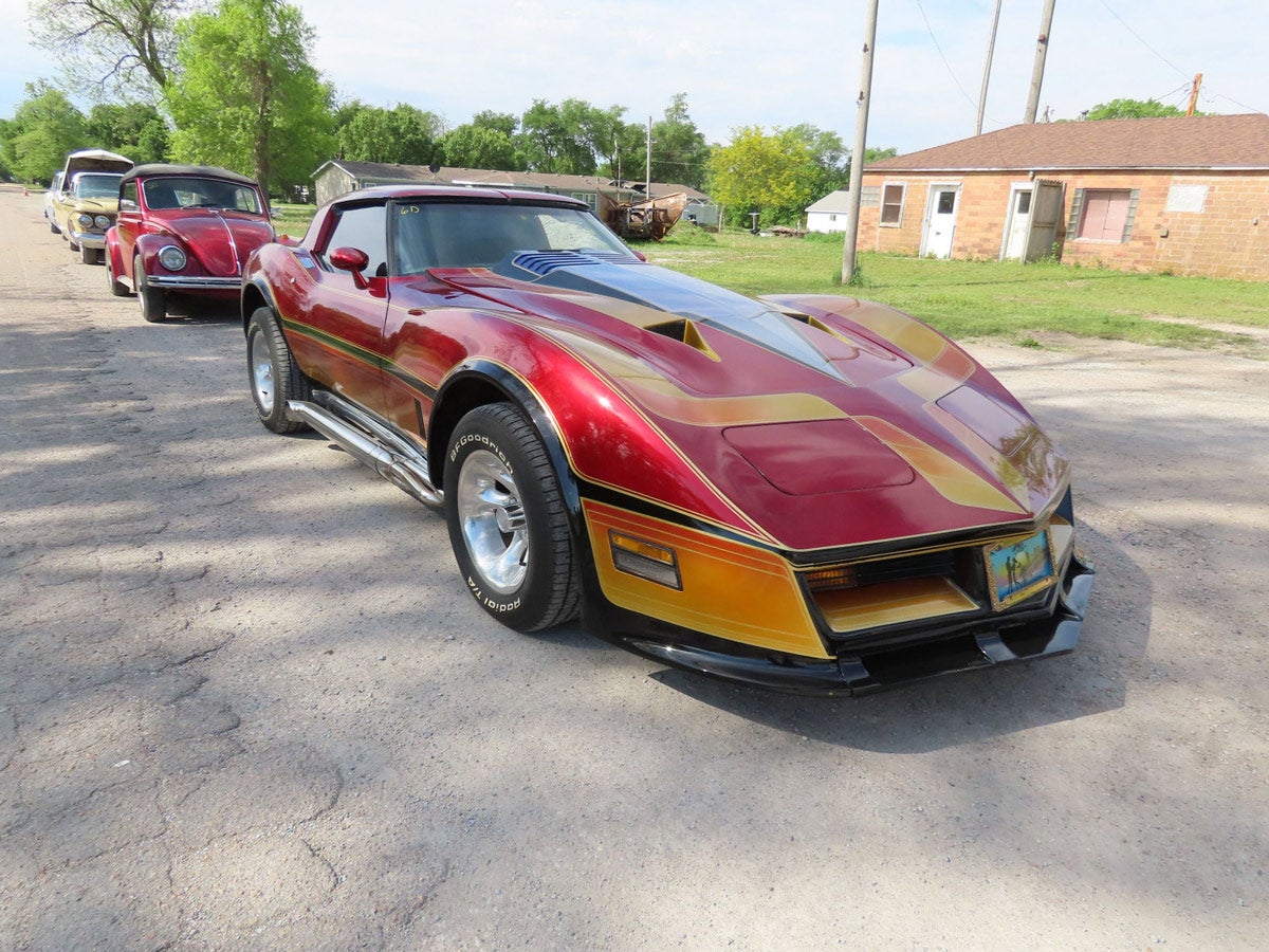 1979 Chevrolet Corvette having custom paint with under-the-hood eagle painted picture, runs and drives and sounds awesome, powered by a 350 V8 with lots of extras, shows 61,656 miles.