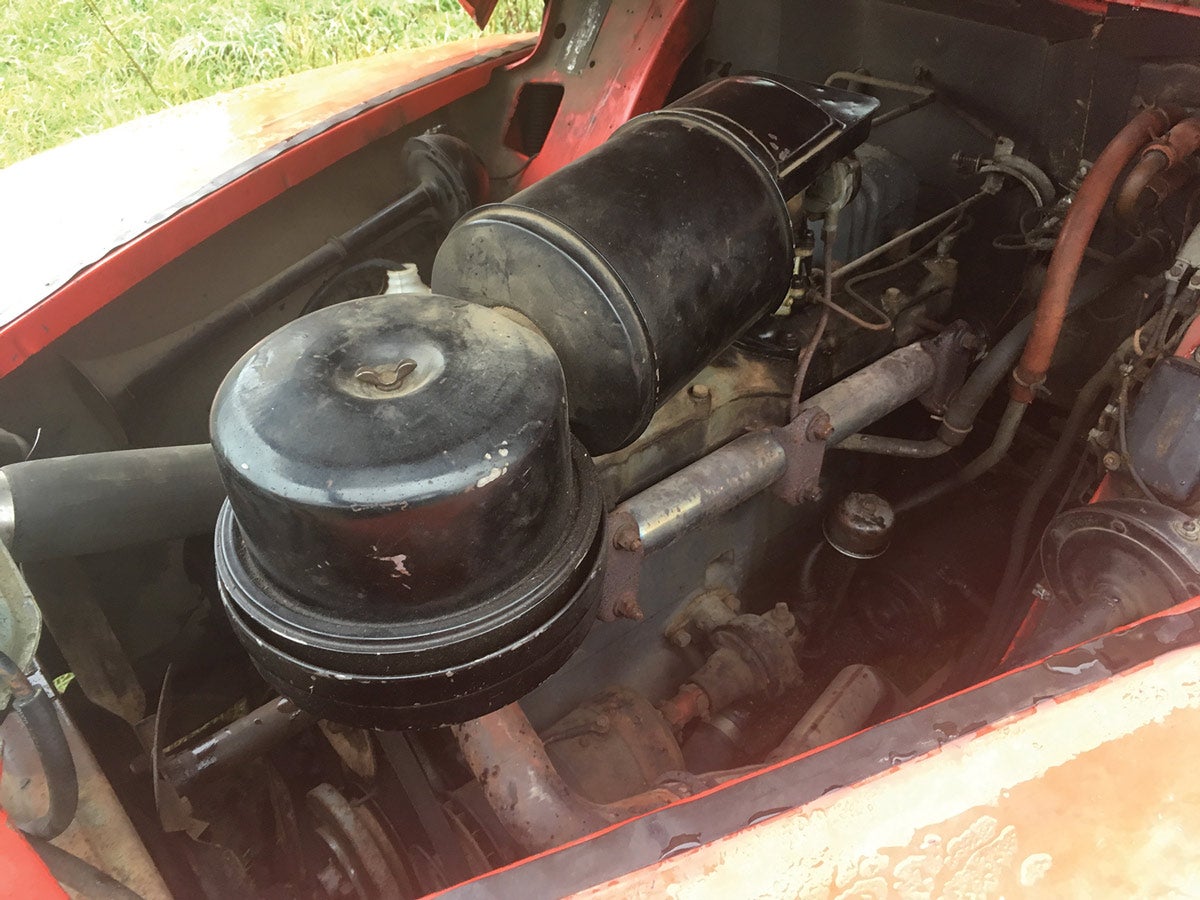 The 234.8-cid six-cylinder engine has 104 hp.