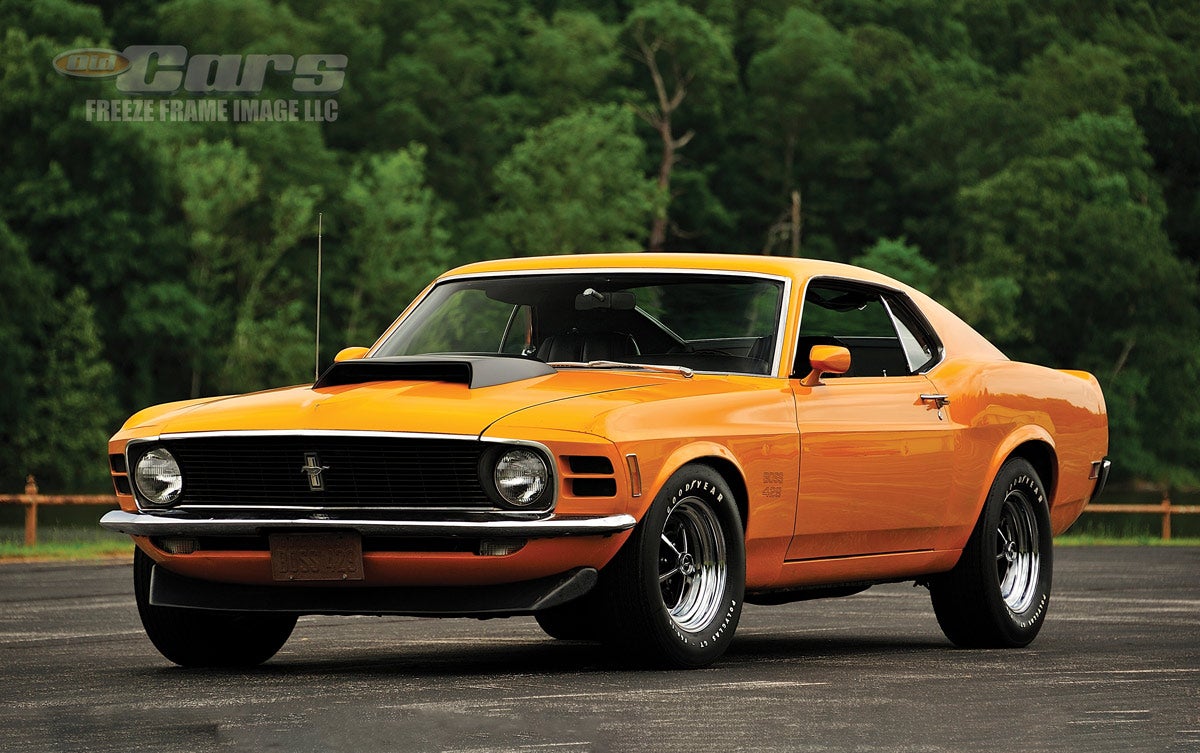 This 1970 Ford Mustang Boss 429 was once parked in a field and eventually revived without replacing its original finishes.