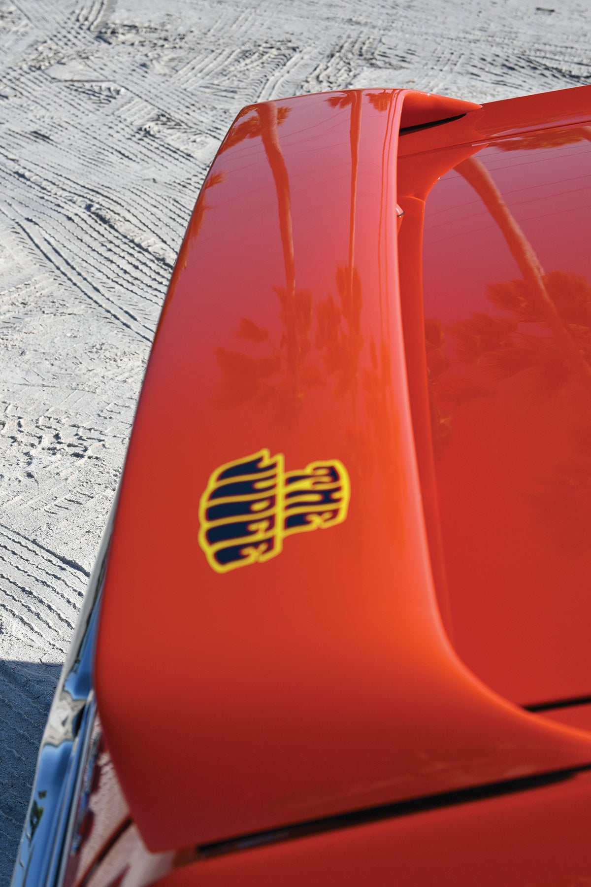 The Judge’s unique rear spoiler measured 60 inches wide, and the deck lid required different torque rods to support the additional weight.