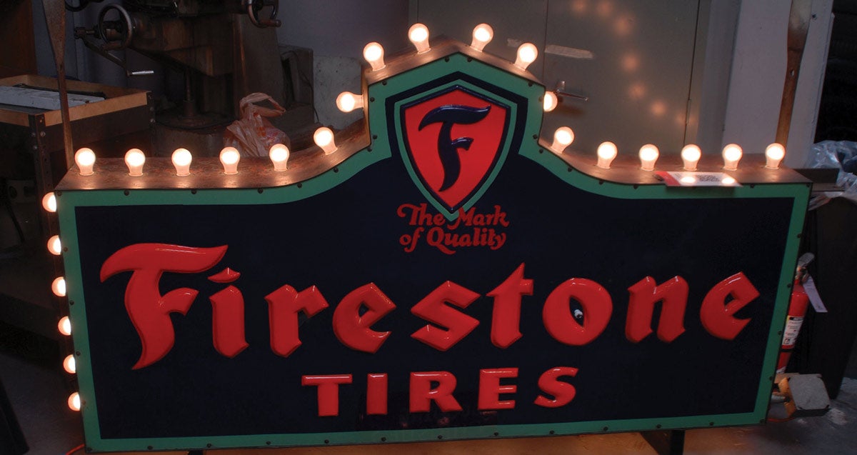 Firestone Illuminated Sign