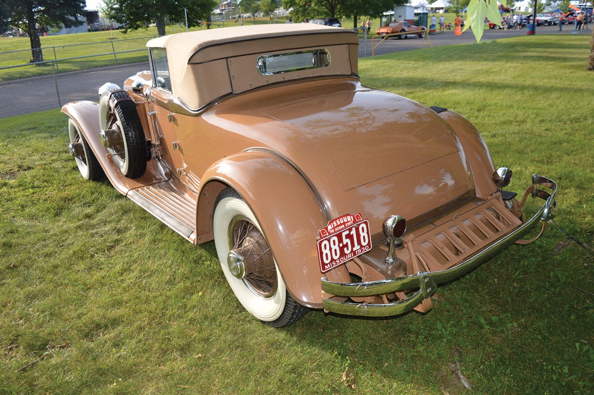 The Bessers don’t know much about the history of their 1930 Cord, but a past auction catalog states it came from the Pacific Northwest before going to a Texas collection.