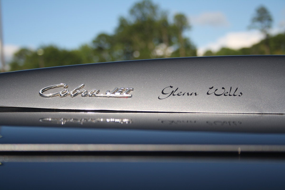 The hood scoop has “Cobra Jet” script added, as well as the owner’s name