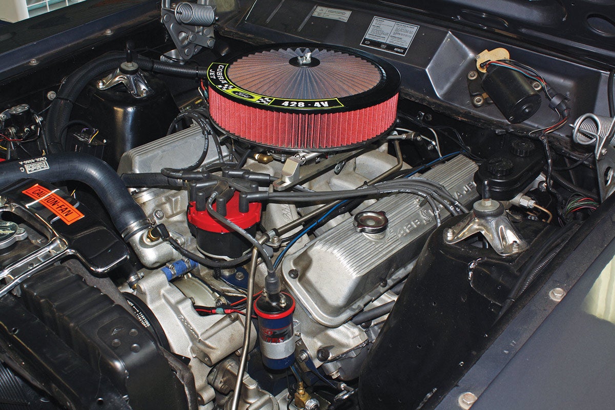 The original block, crank and rods are back in place after a number of engines occupied this space over the years. The radiator is a custom-built four-row Optima Tri-Cool built by US Radiator.