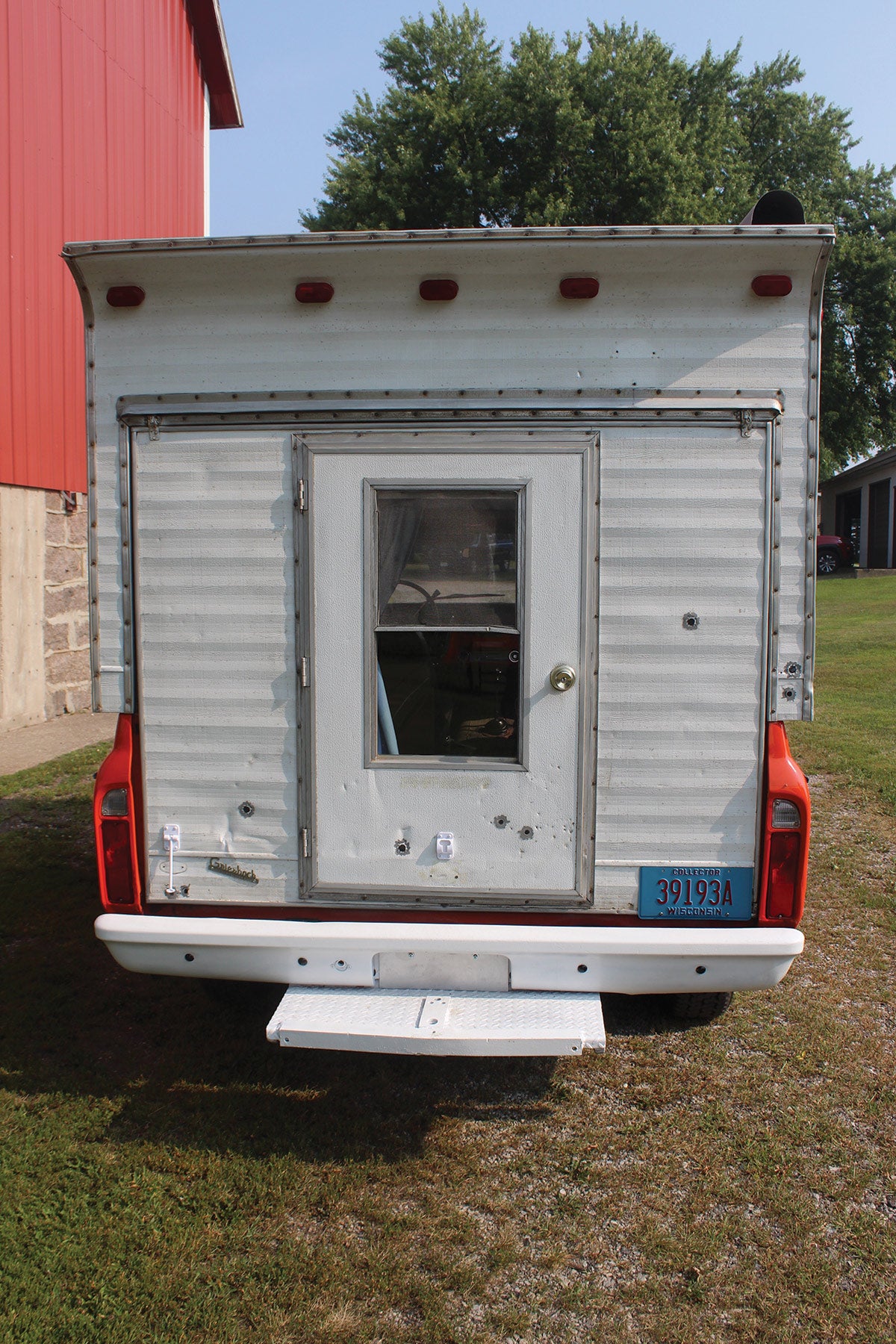 The painted bumpers came on the standard Blazer. The rear step was fabricated by Ronco for access to the rear door.