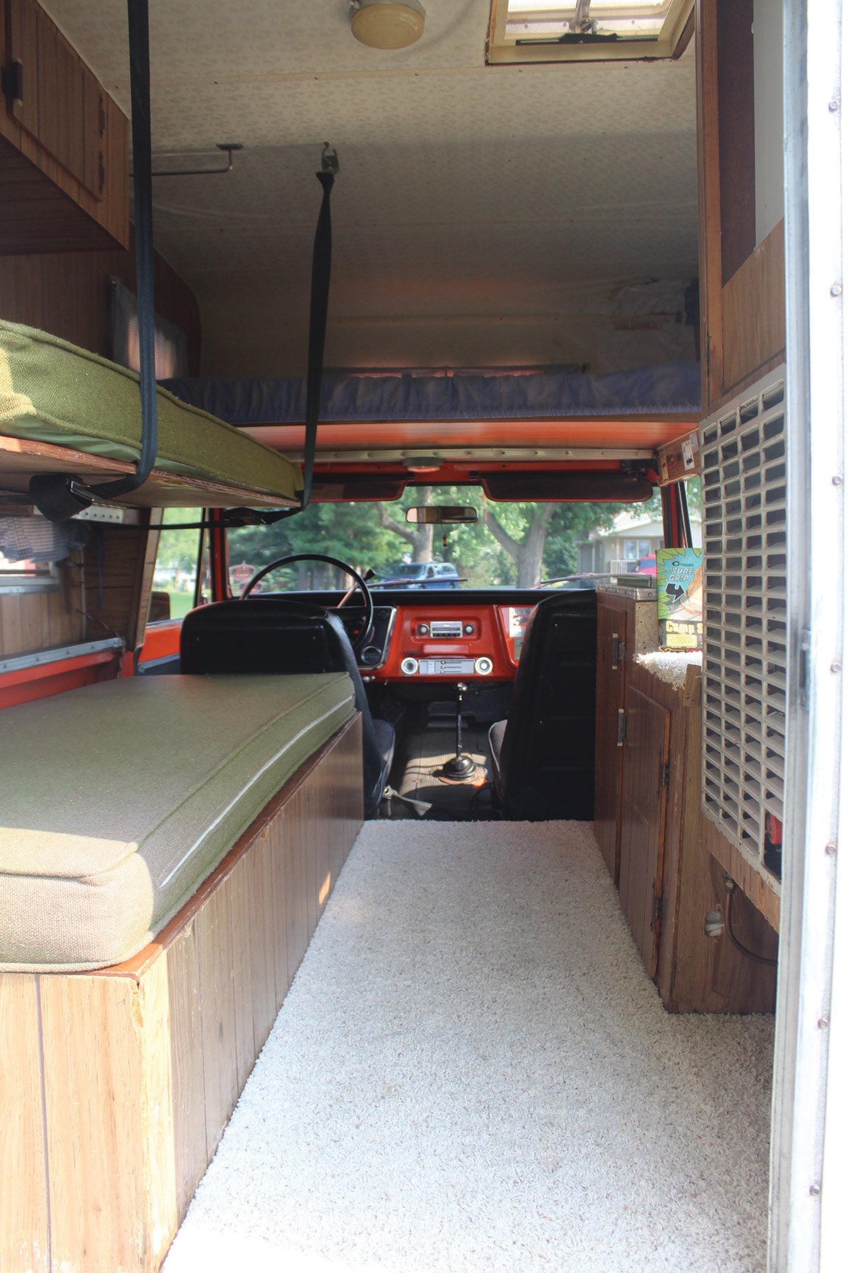 This camper has all the comforts of home including heat!