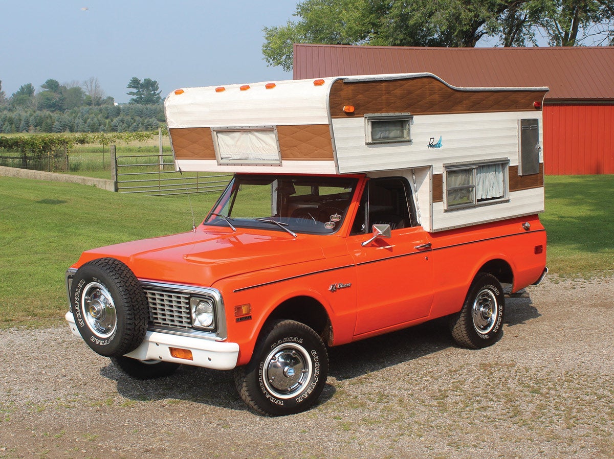 Yup, it’s a 1972 K5, it’s original, and it makes a pretty sweet camper
