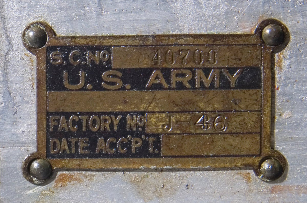 U.S. Army badged engine