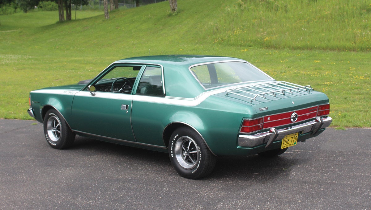 Greg Pieczynski of Wisconsin is an AMC fan who pursued an elusive 1971 Hornet SC/360 for three decades before he found this wonderfully restored example. It apparently served as a rural mail car early in its life, and later wound up in a junkyard.