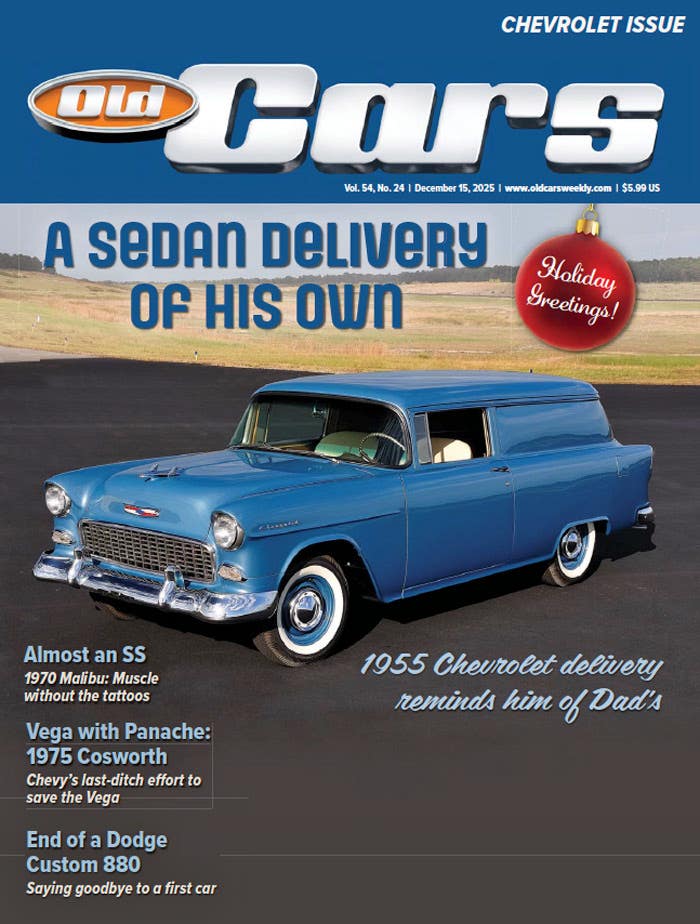 A sneak peek of what’s inside Old Cars’ December 15, 2025, issue!