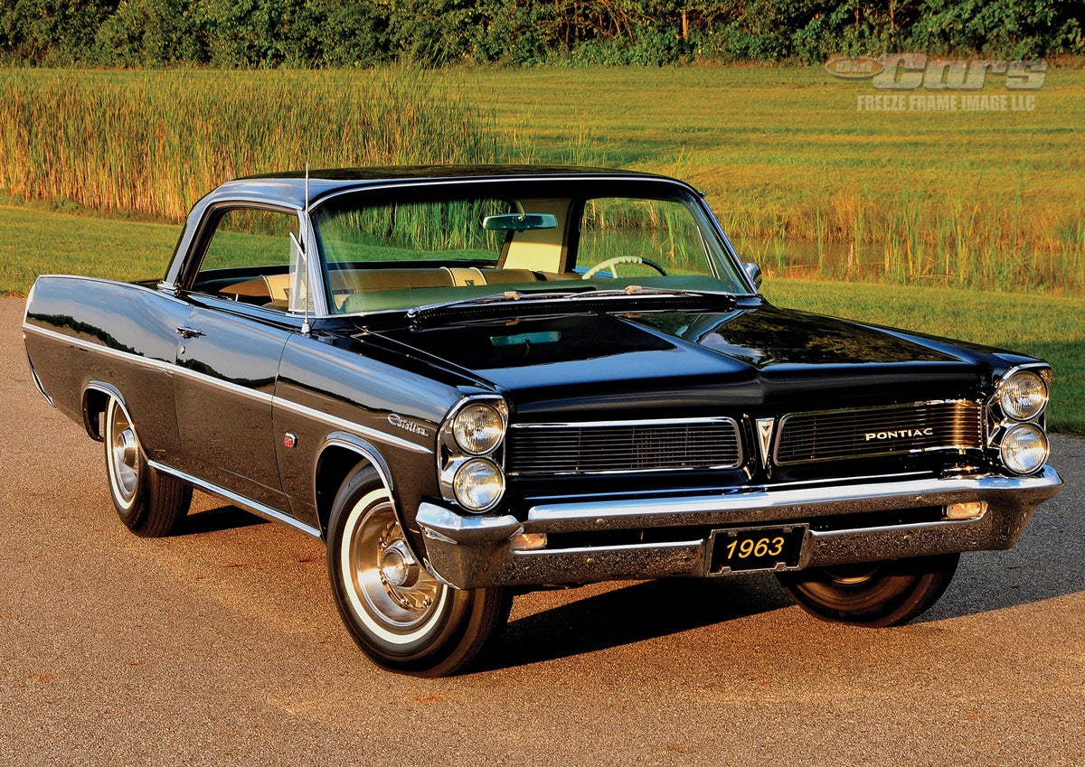 This 1963 Pontiac Catalina was originally built with a 421 Super Duty engine and four-speed manual transmission and was restored to be a show stopper, and it i