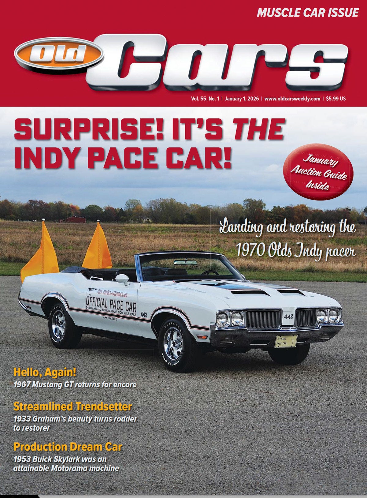 A sneak peek of what’s inside Old Cars’ January 1, 2026, issue!