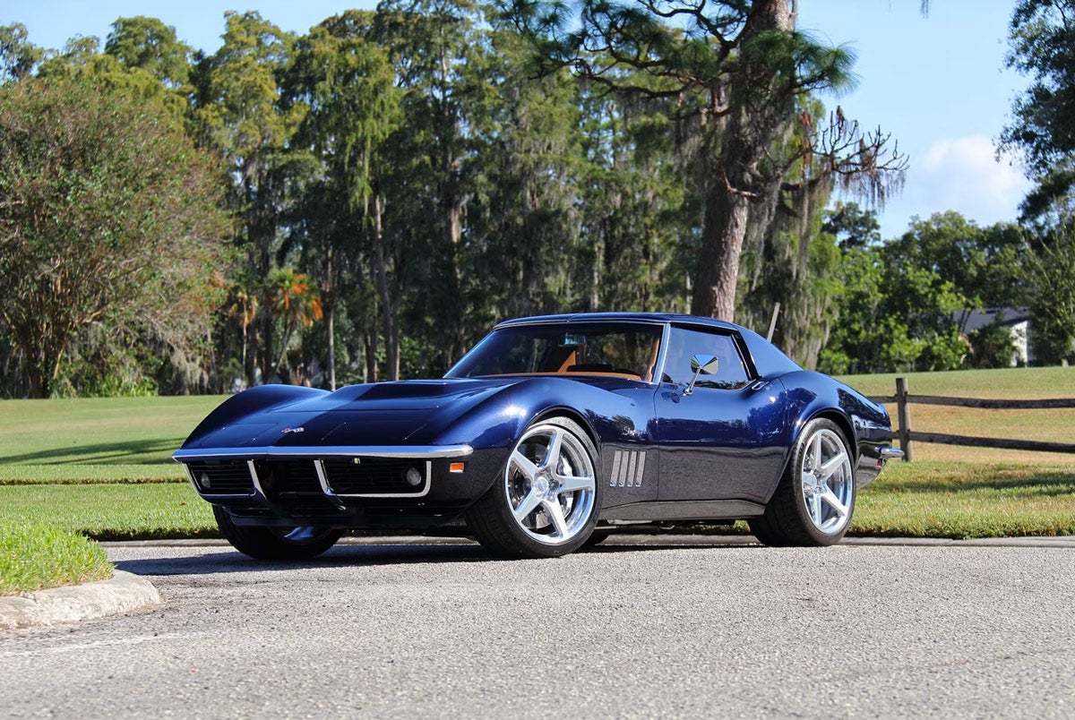A special restomodded Corvette to cross the block at Mecum’s Kissimmee sale with 100% of proceeds going to Curing Kids Cancer