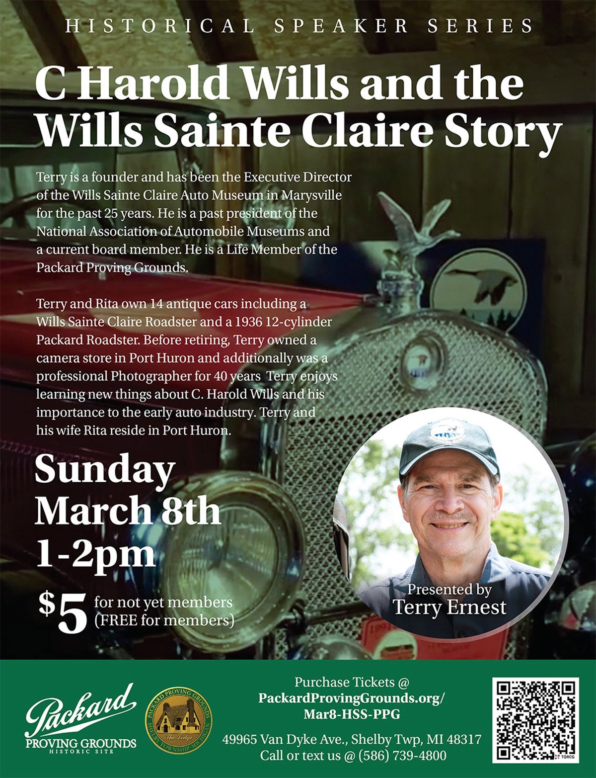 Packard Proving Grounds Historic Site Presents: C. Harold Wills and the Wills Sainte Claire Story
