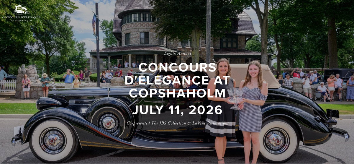 Mark your calendars for the 2026 Concours d’Elegance at Copshaholm on July 11th