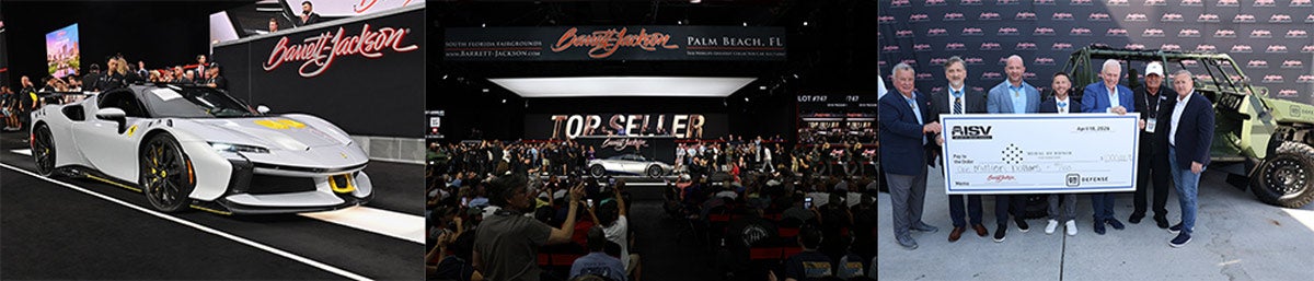 Barrett-Jackson Palm Beach achieves over $48.5 million in sales with 100% sell-through, raises $1.635 million for charity