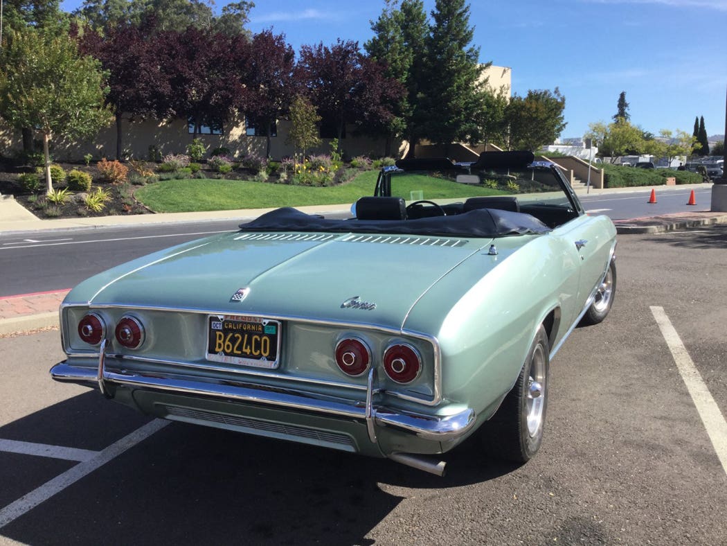 Old Cars Reader Wheels: 1966 Chevrolet Corvair Monza - Old Cars Weekly, image size:1050x788